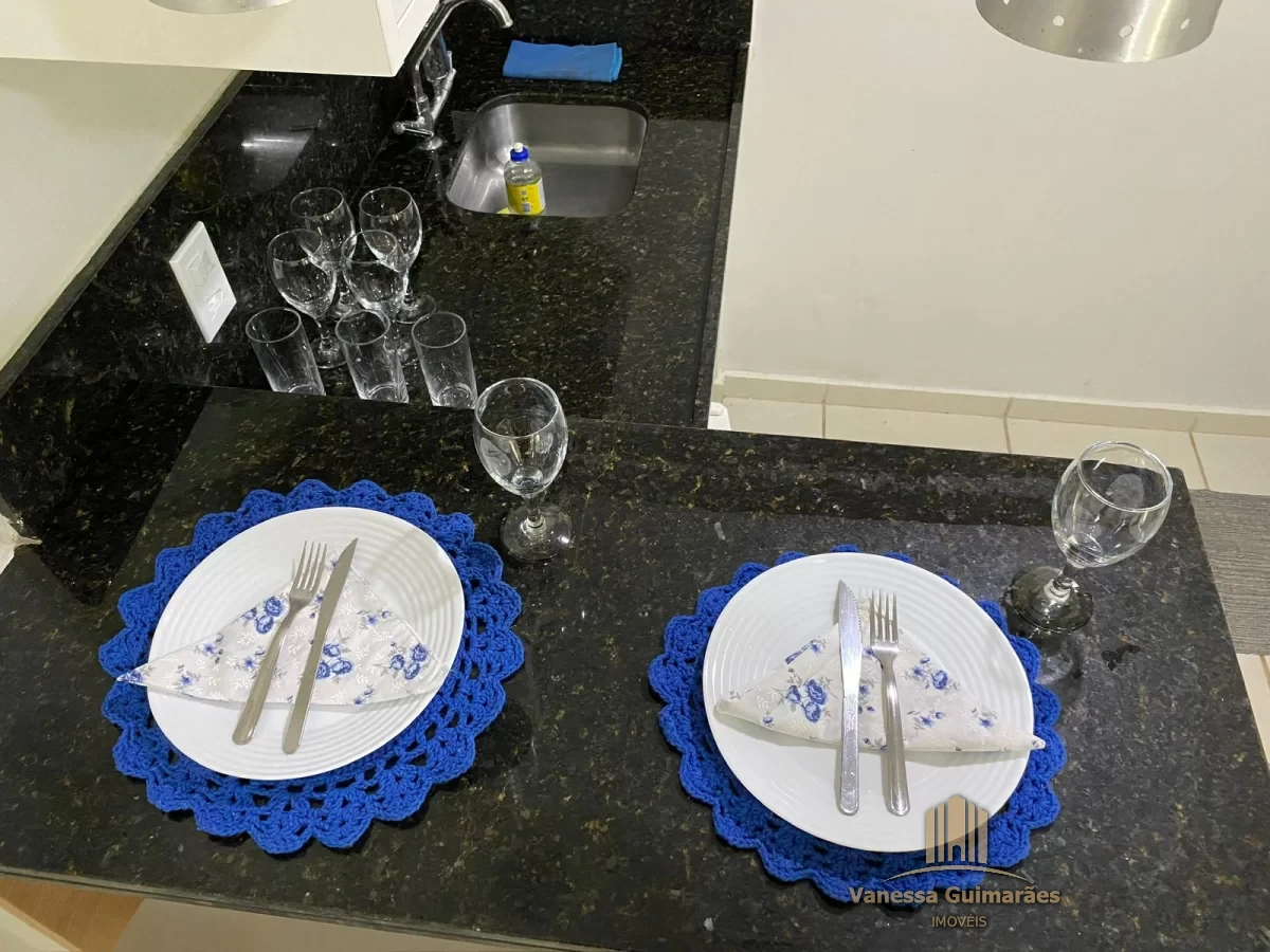 Flat mobiliado no Condomínio Village das Águas