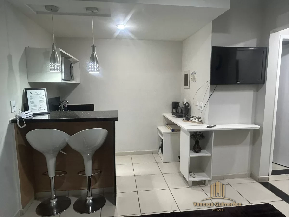 Flat mobiliado no Condomínio Village das Águas
